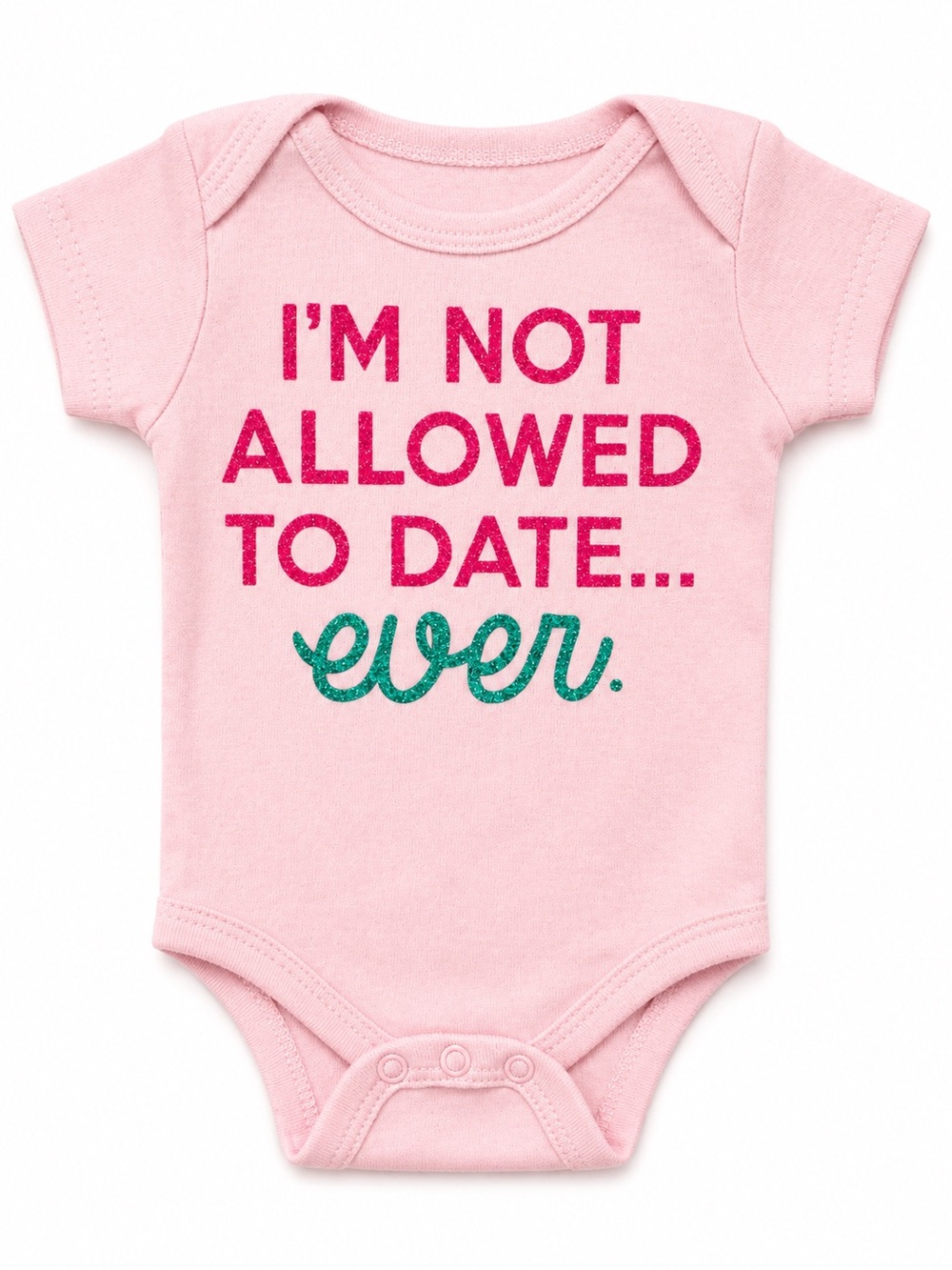 Baby Starters Pink Graphic Bodysuit with Teal Script